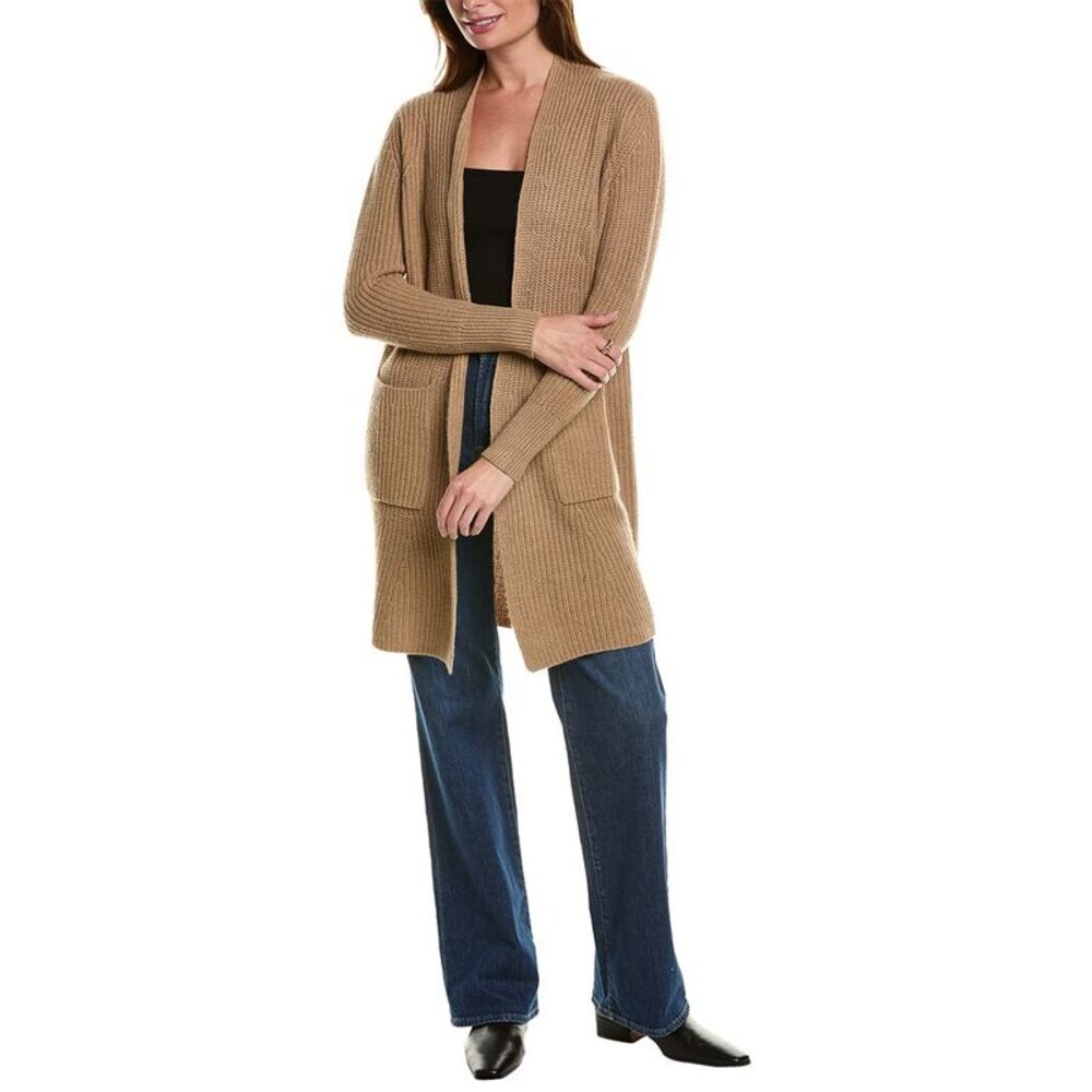 Forte Cashmere Ribbed Wool & Cashmere-Blend Cardigan
